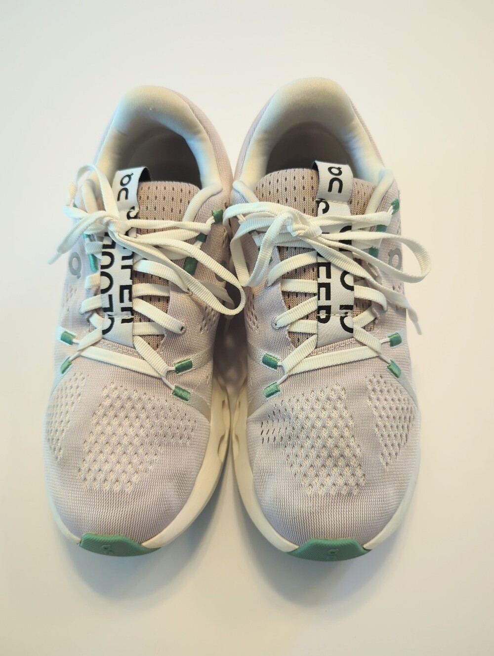 On Running Cloudsurfer CloudTec Running Shoes Sneakers Size 9 Pearl Ivory GUC - Picture 6 of 10